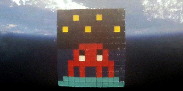 Space Invader mosaic...in space